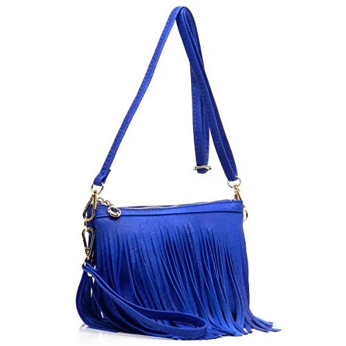Fringe Faux Leather Crossbody