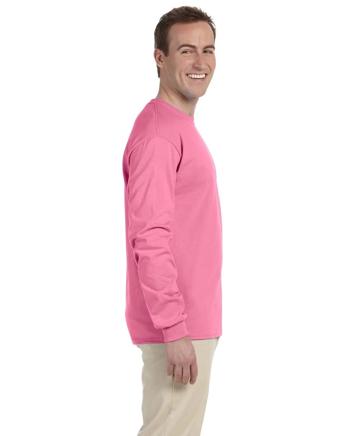 Fruit of the Loom Lightweight Long Sleeve T-Shirt | Azalea