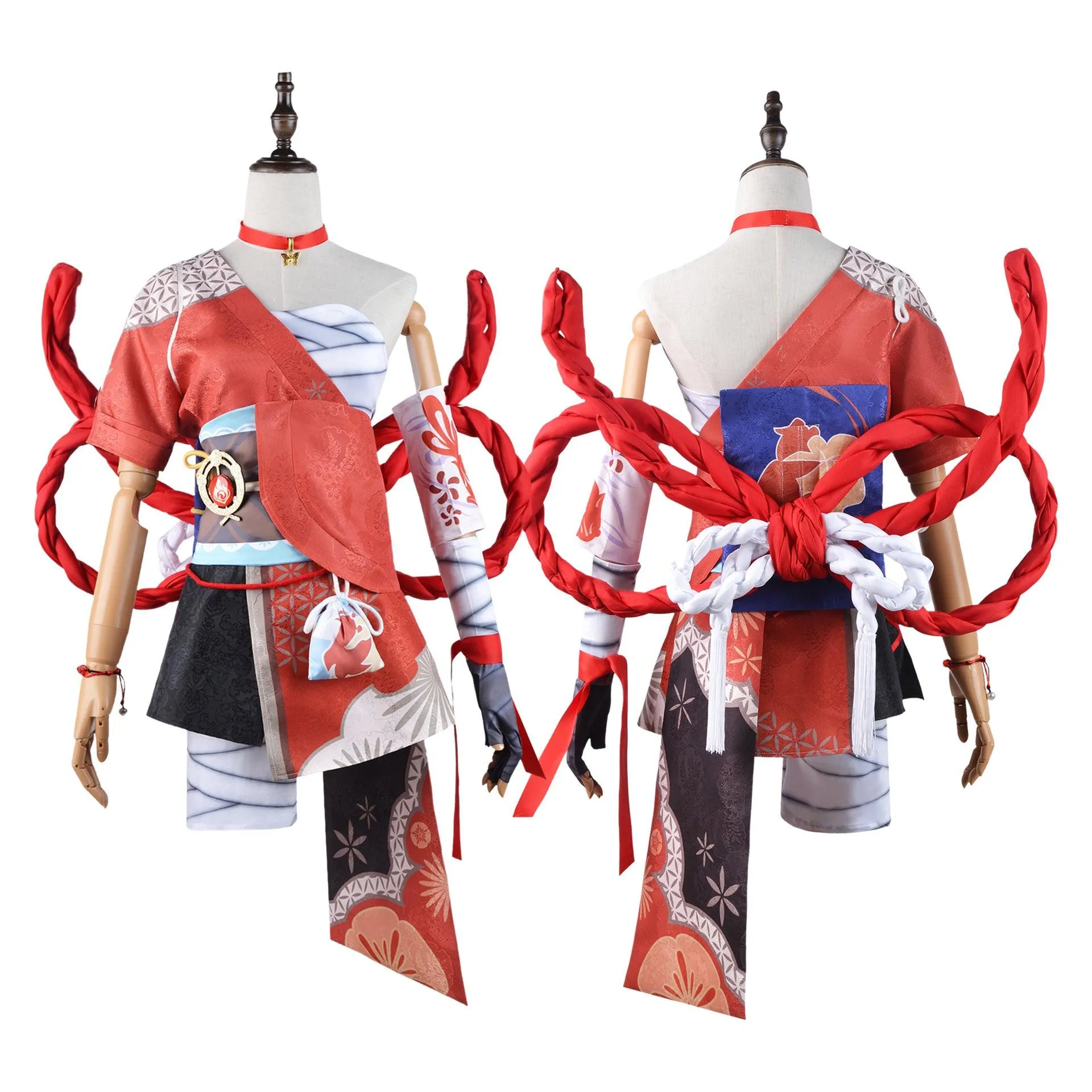 Genshin Impact Yoimiya Cosplay Costume