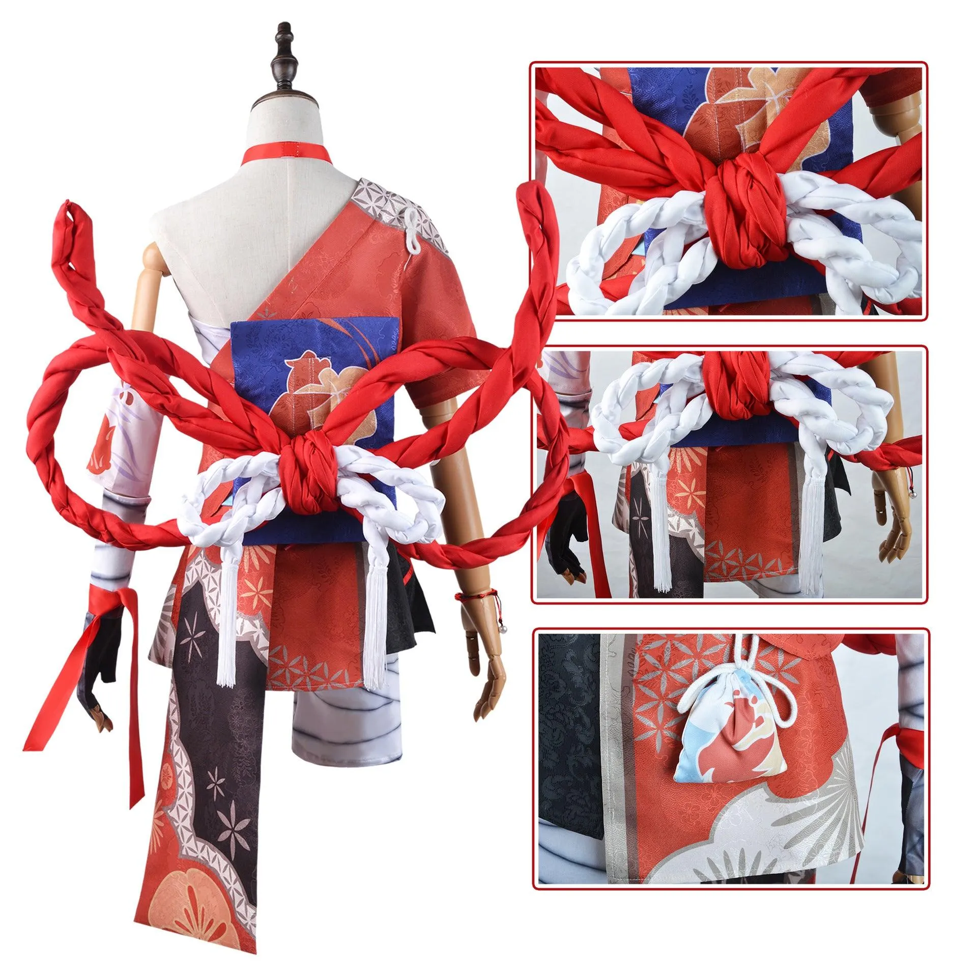 Genshin Impact Yoimiya Cosplay Costume