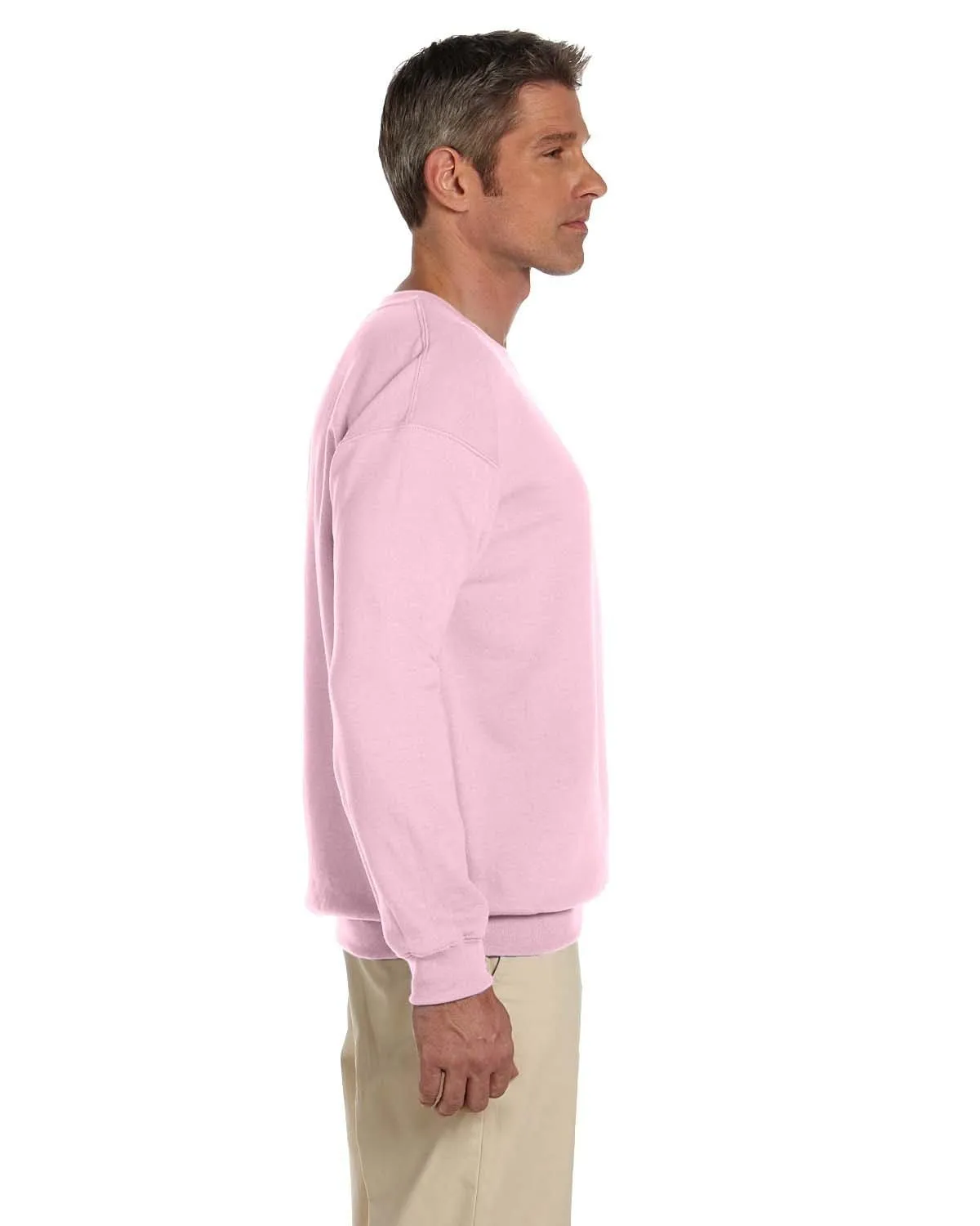 Gildan Lightweight 50/50 Crewneck Sweatshirt | Light Pink