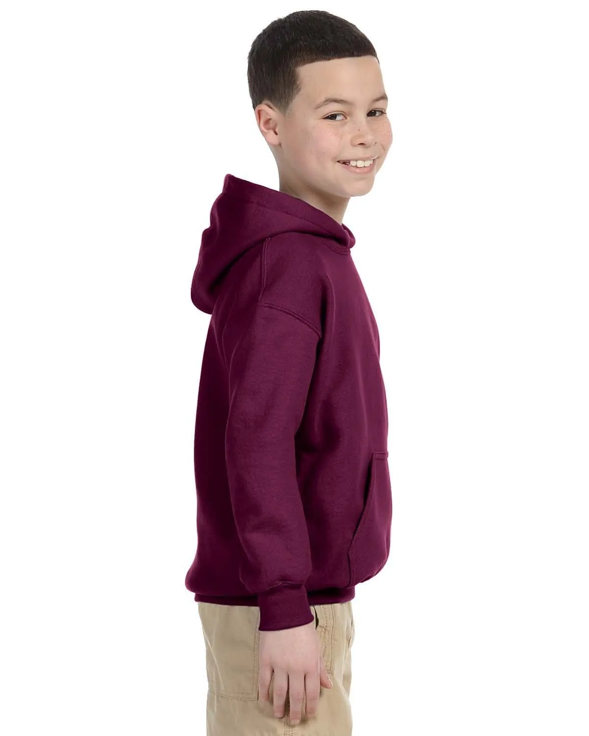 Gildan Youth Lightweight 50/50 Hoodie | Maroon