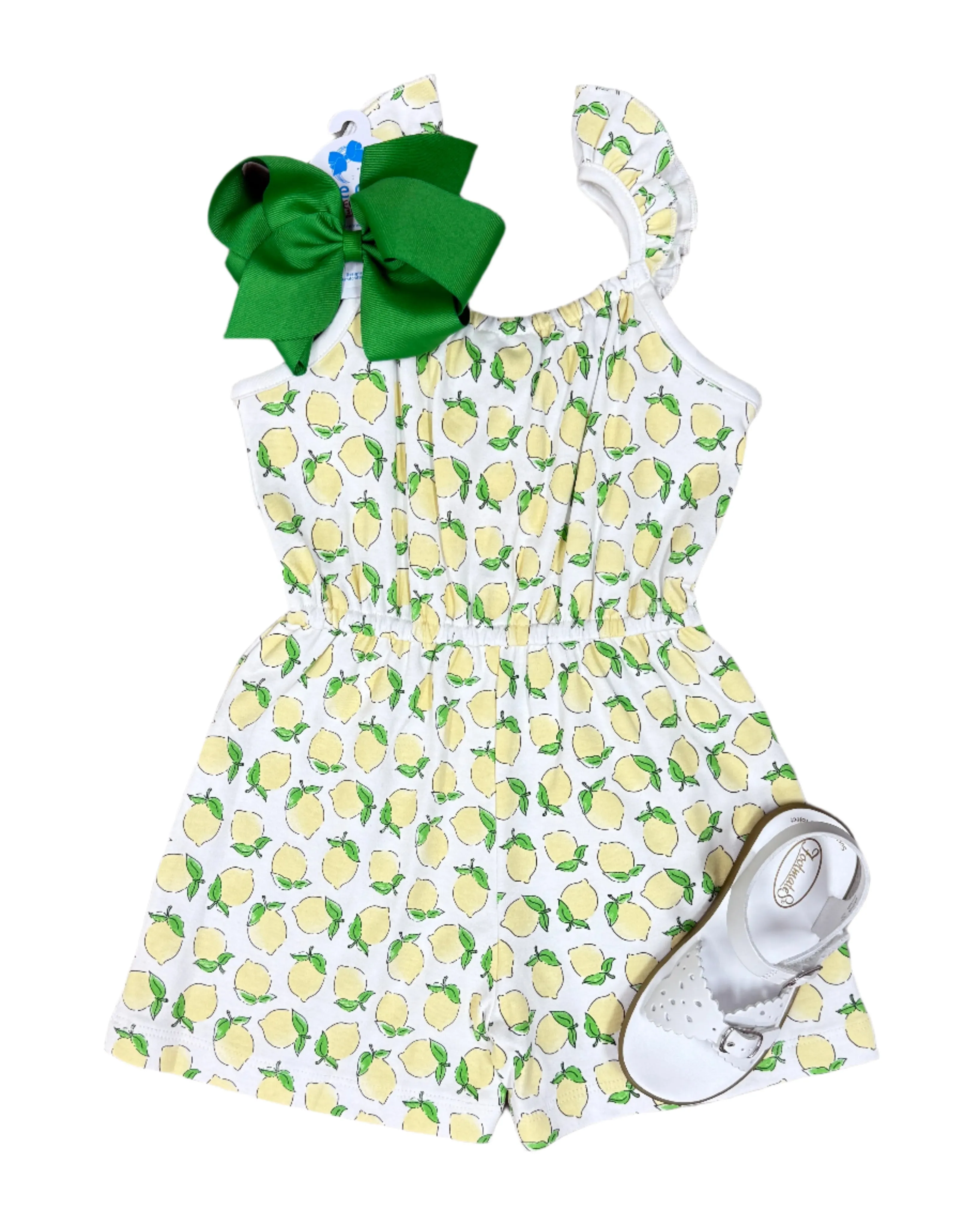 Girls A/S Romper - Lemons