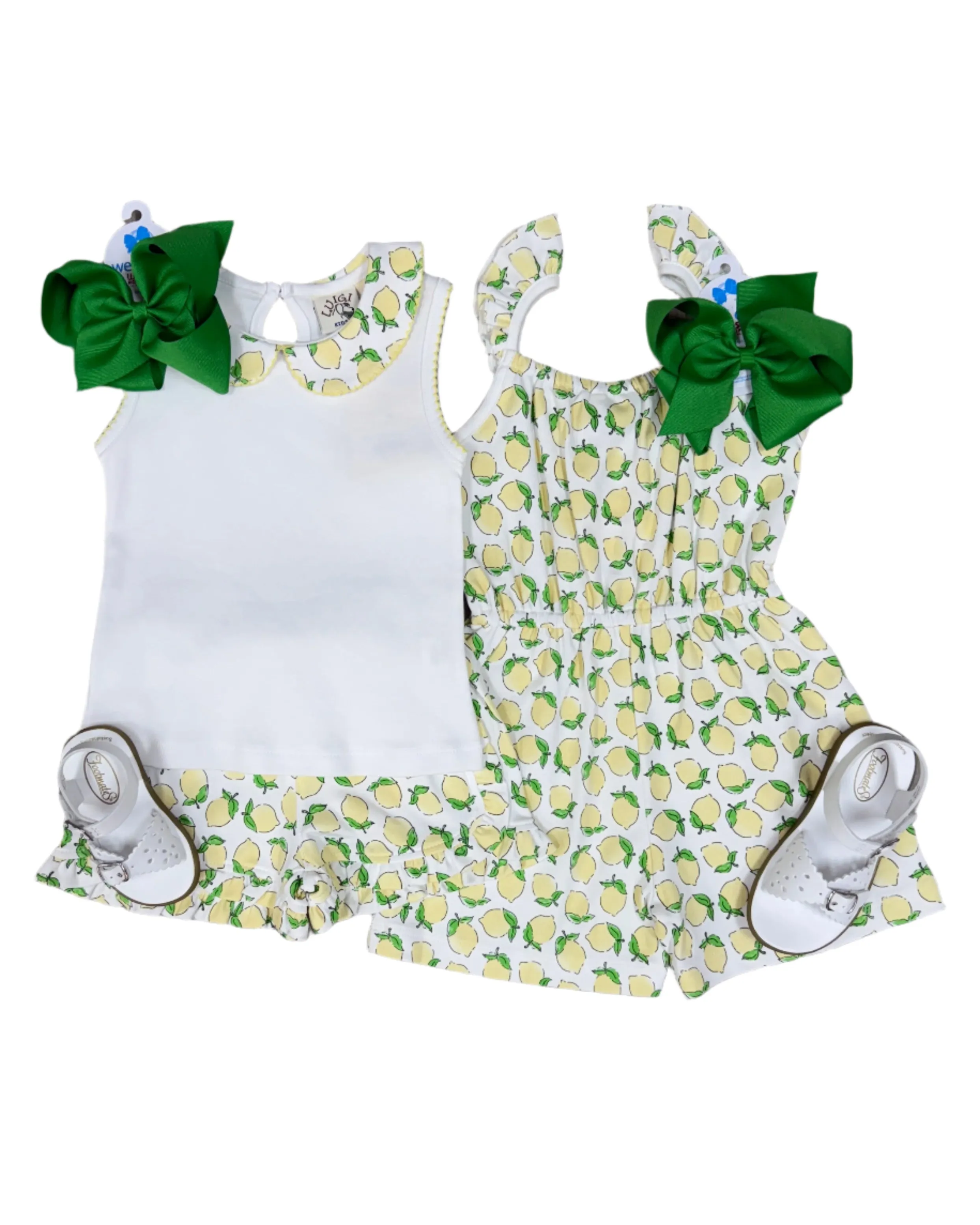 Girls A/S Romper - Lemons