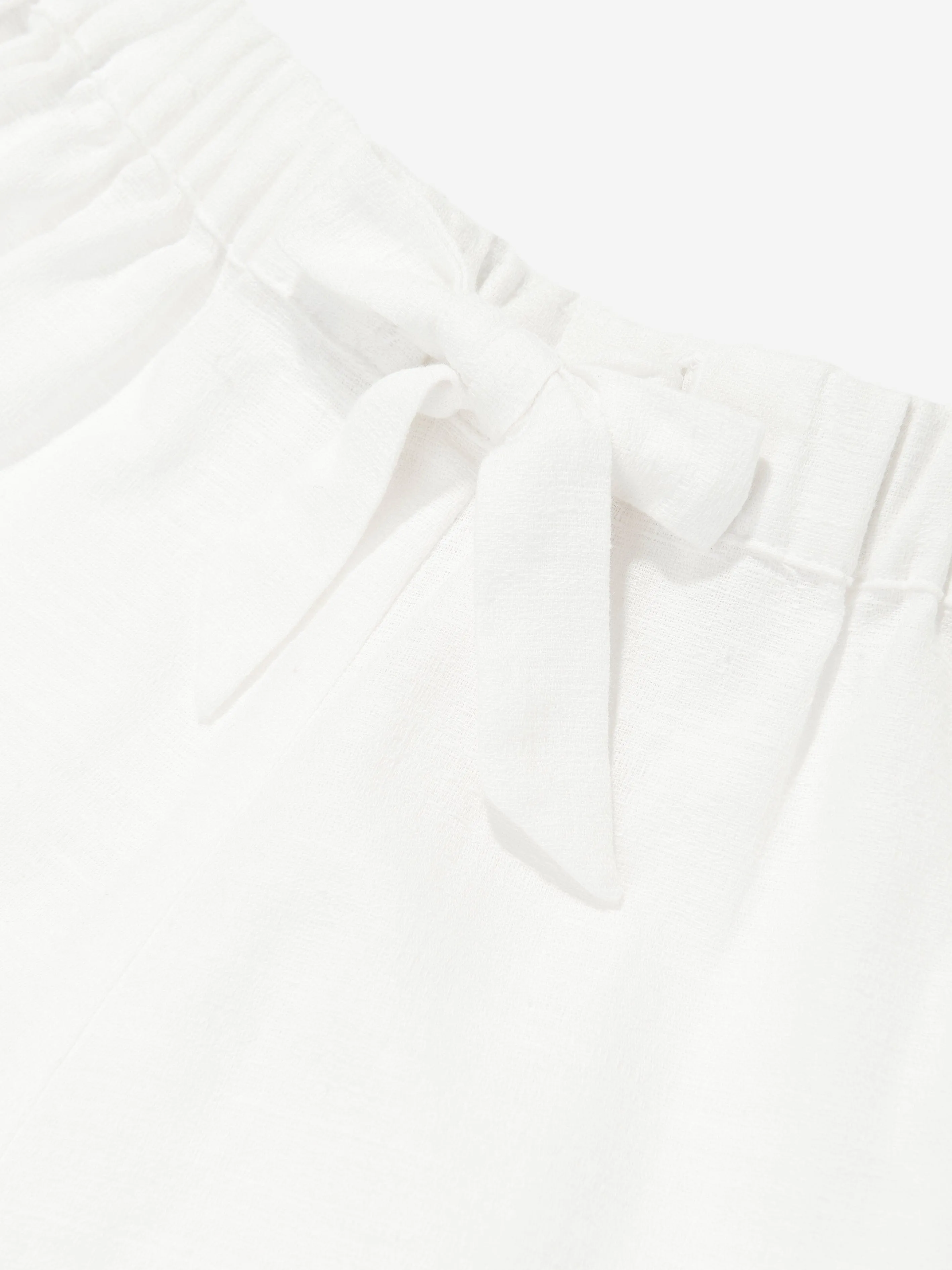 Girls Wylie Trimmed Shorts in Ivory