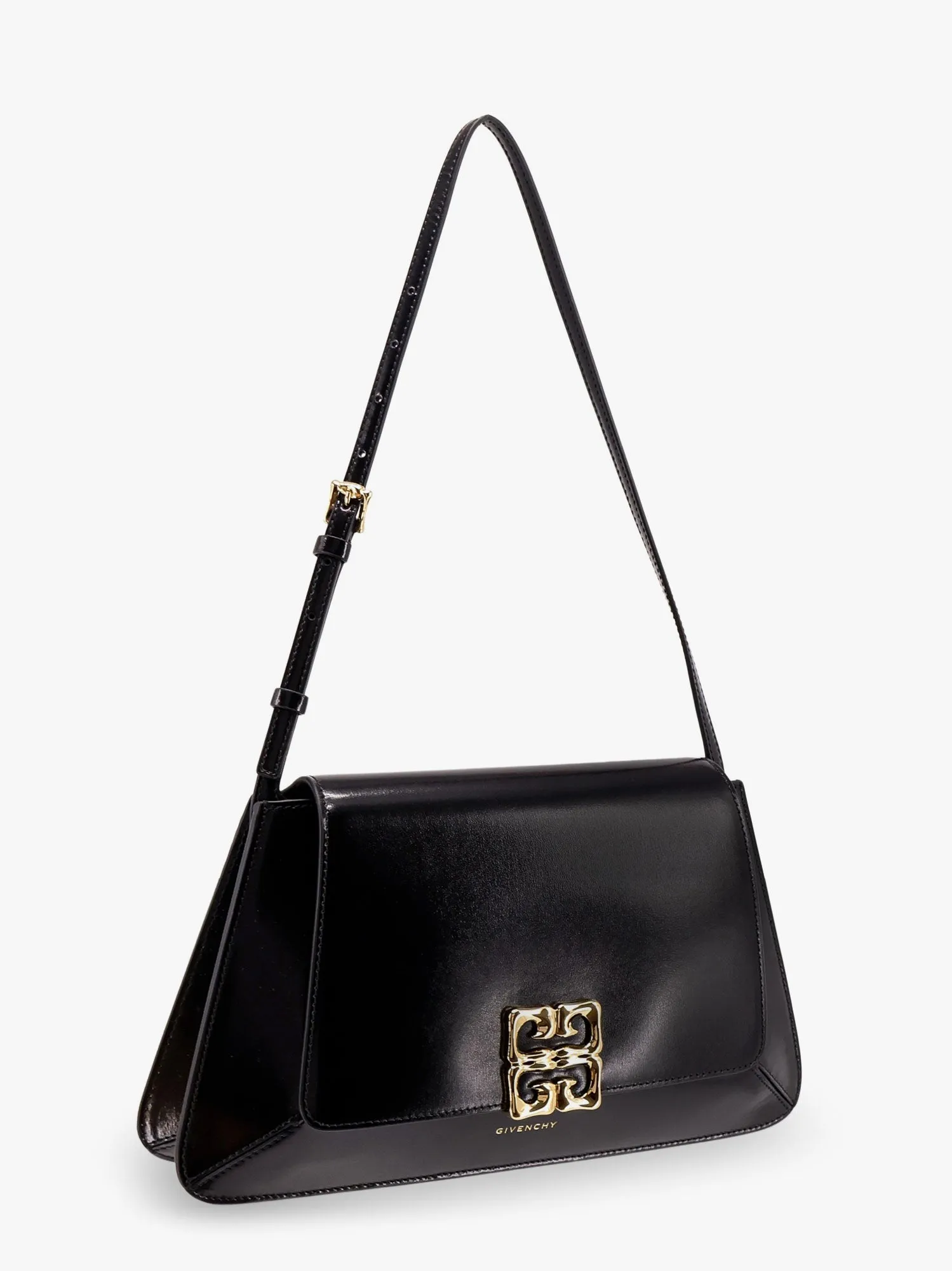 Givenchy 4g Leather Shoulder Bag With 4g Liquid Buckle