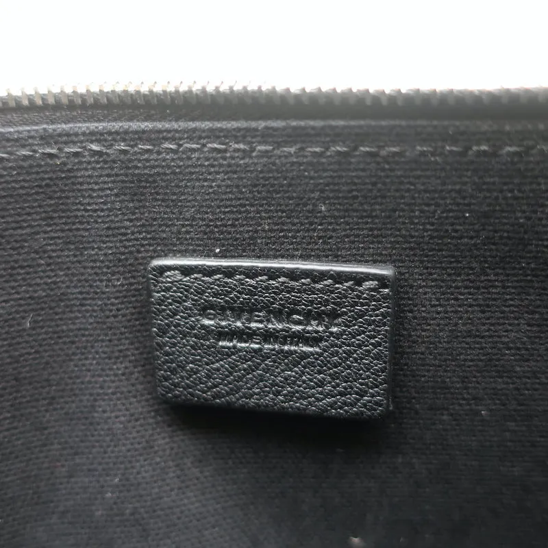 Givenchy Medium Antigona Pouch Black Leather Clutch NEW