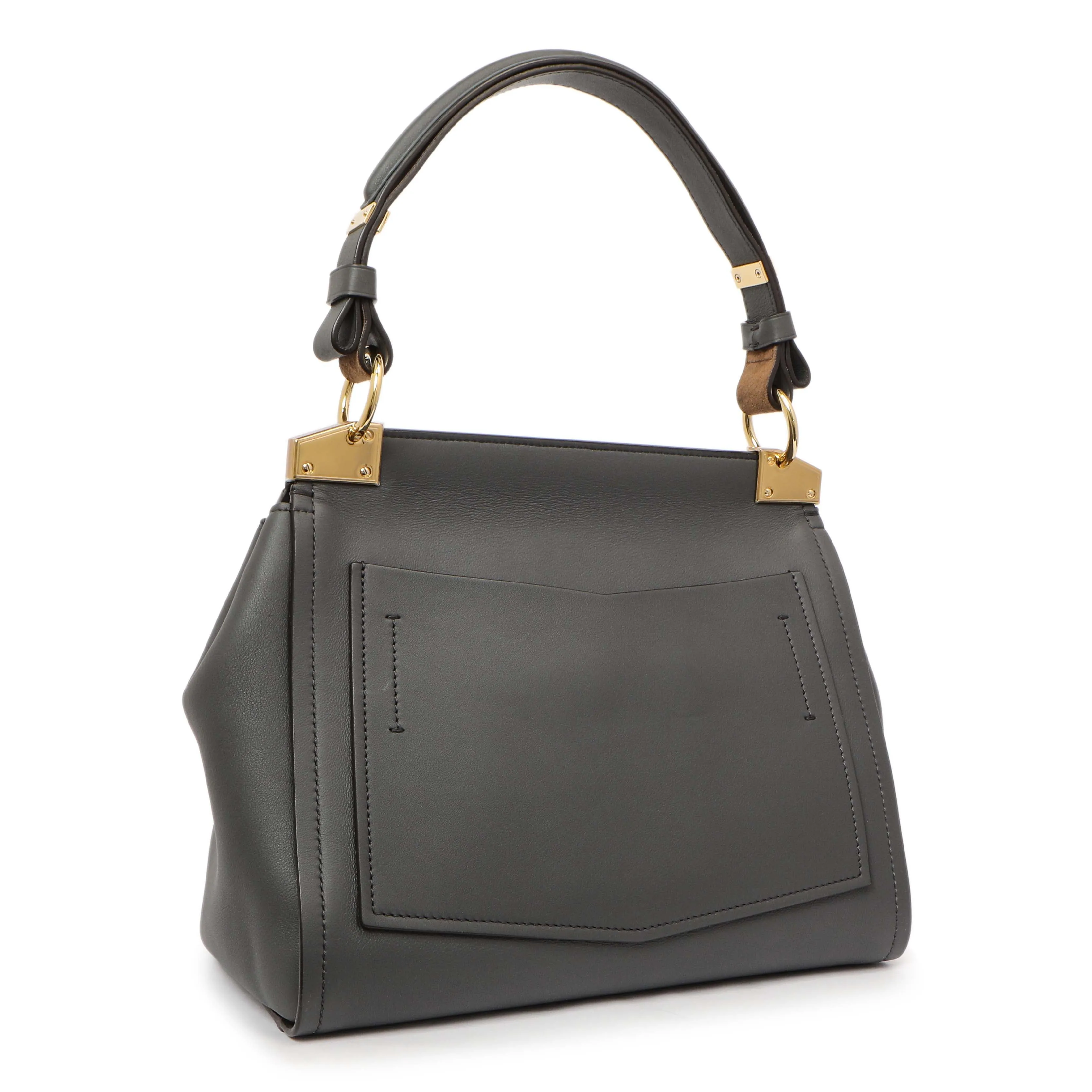 Givenchy Storm Grey Calfskin Small Mystic Shoulder Bag