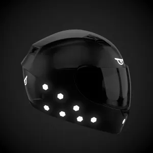 Glowrider Reflective Helmet Sticker - Evil Eyes