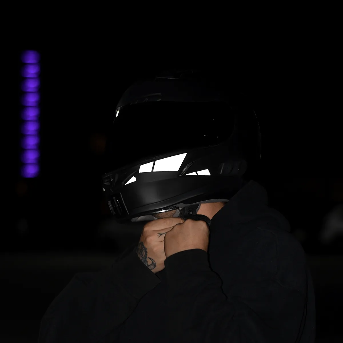 Glowrider  Reflective Helmet Sticker - Stars and Arrows