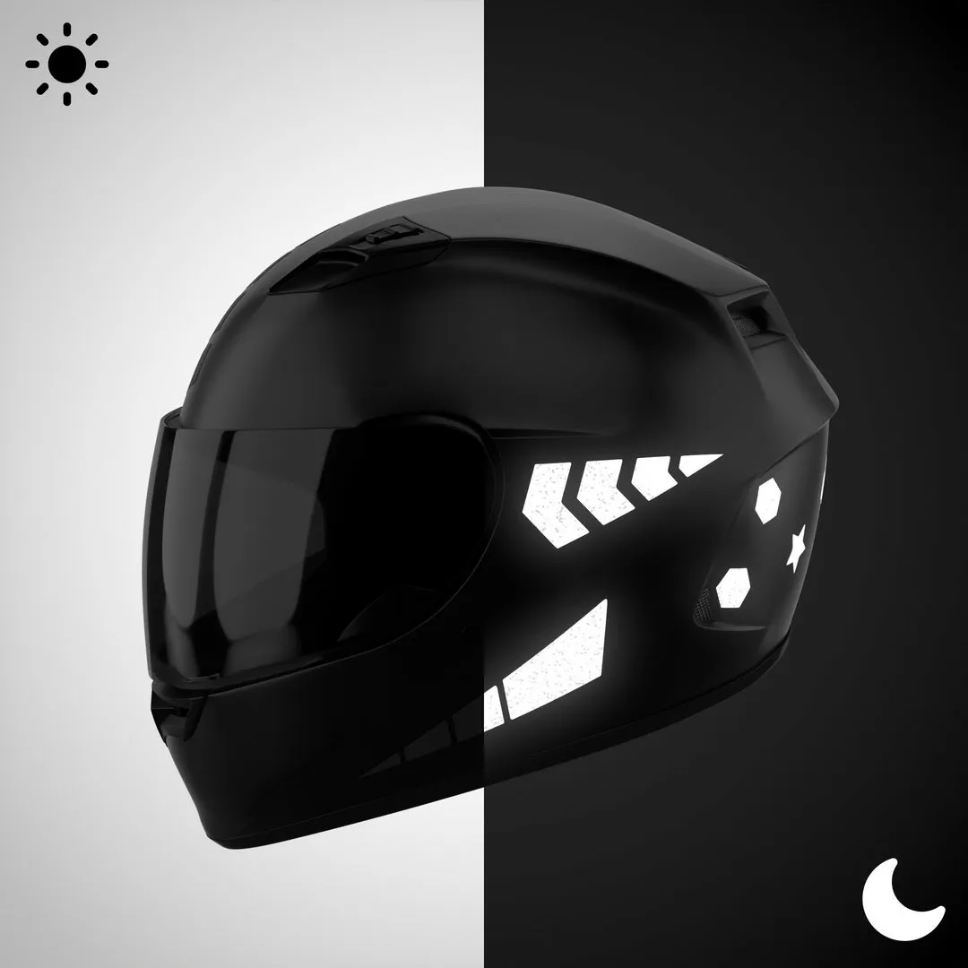 Glowrider  Reflective Helmet Sticker - Stars and Arrows