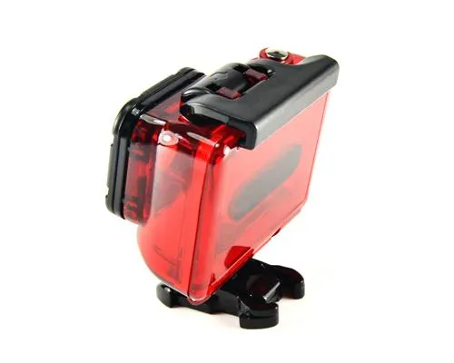 GoPro Waterproof Replacement Housing for Hero 3/ 3 / 4 Camera - Red