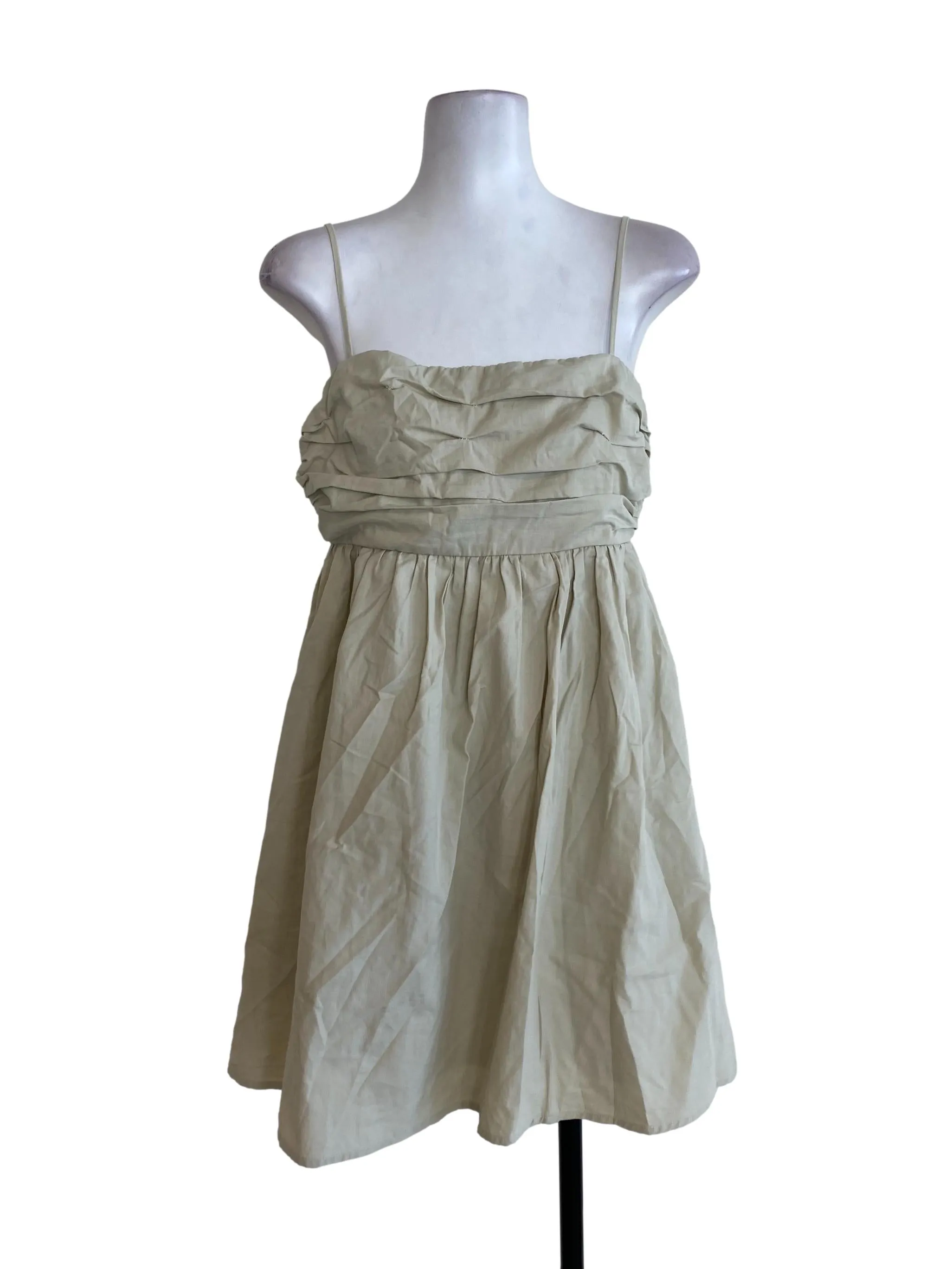 Green Blouson Dress