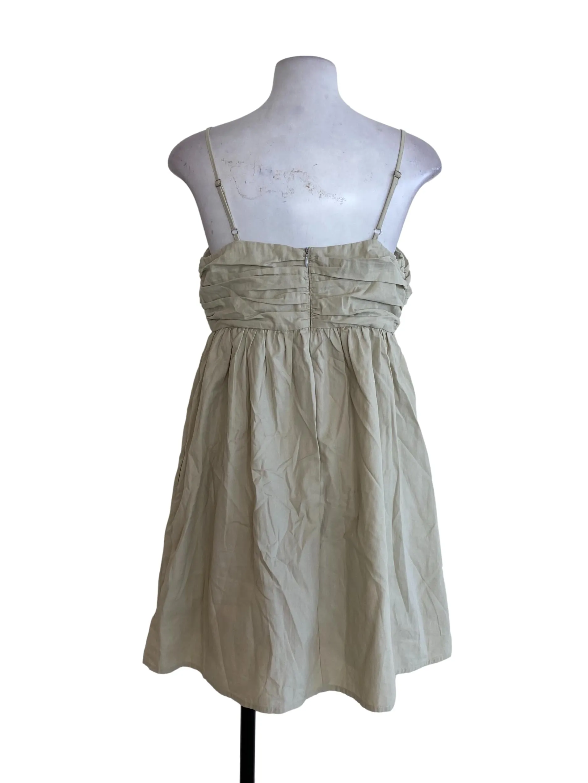 Green Blouson Dress