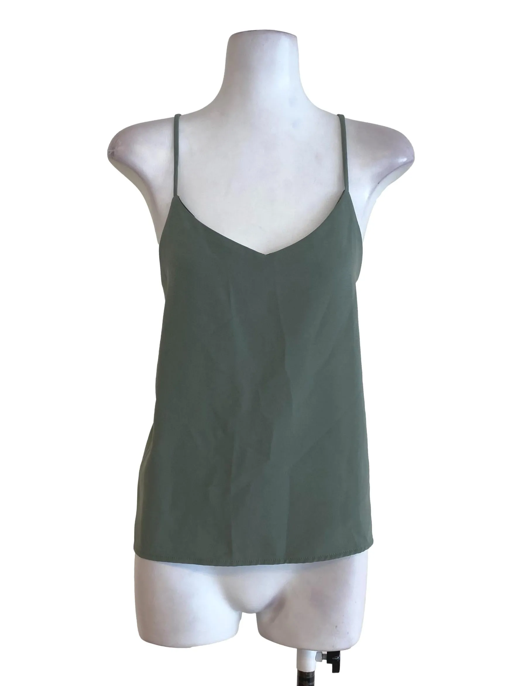 Green V Neck Camisole