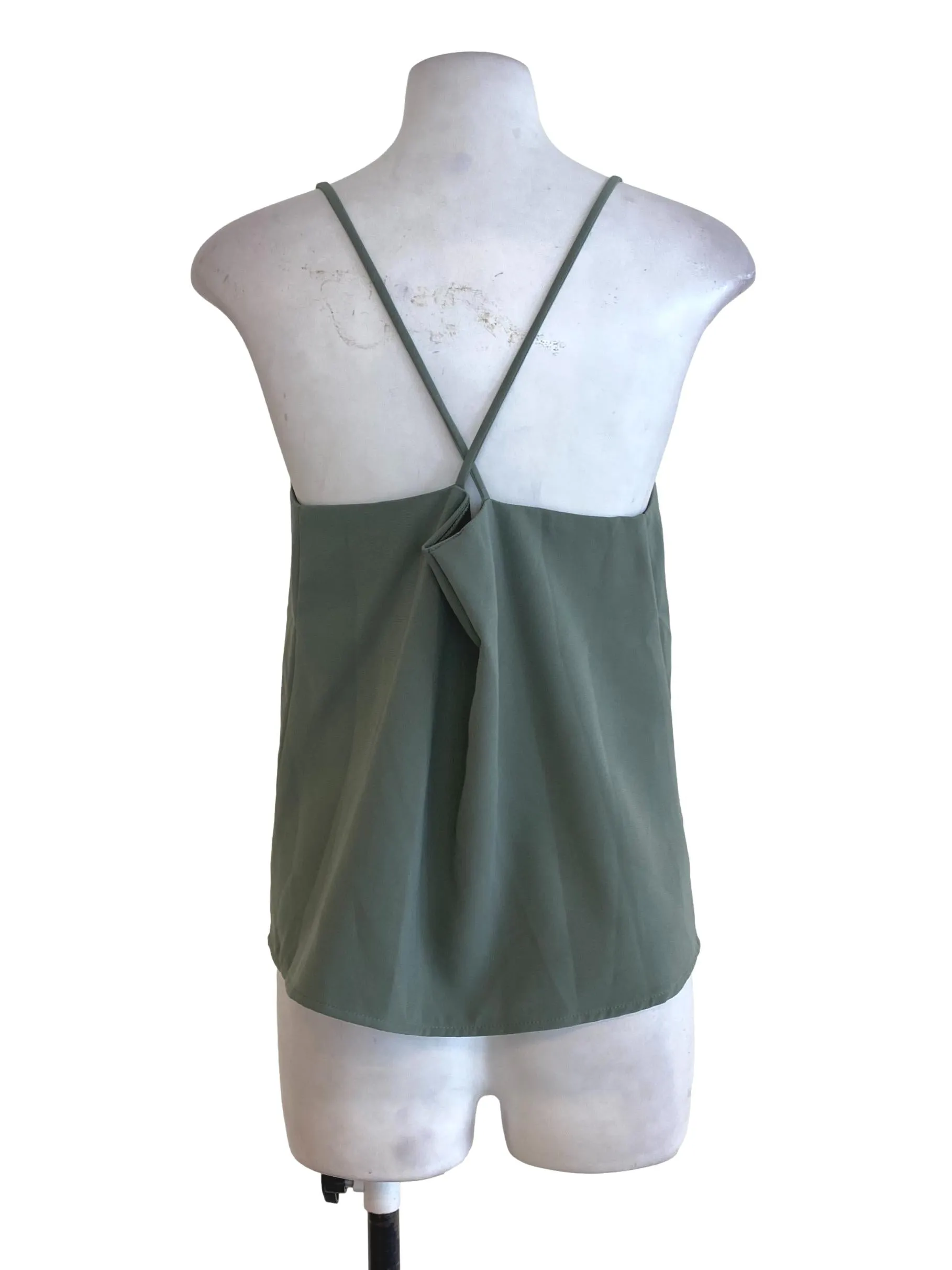 Green V Neck Camisole