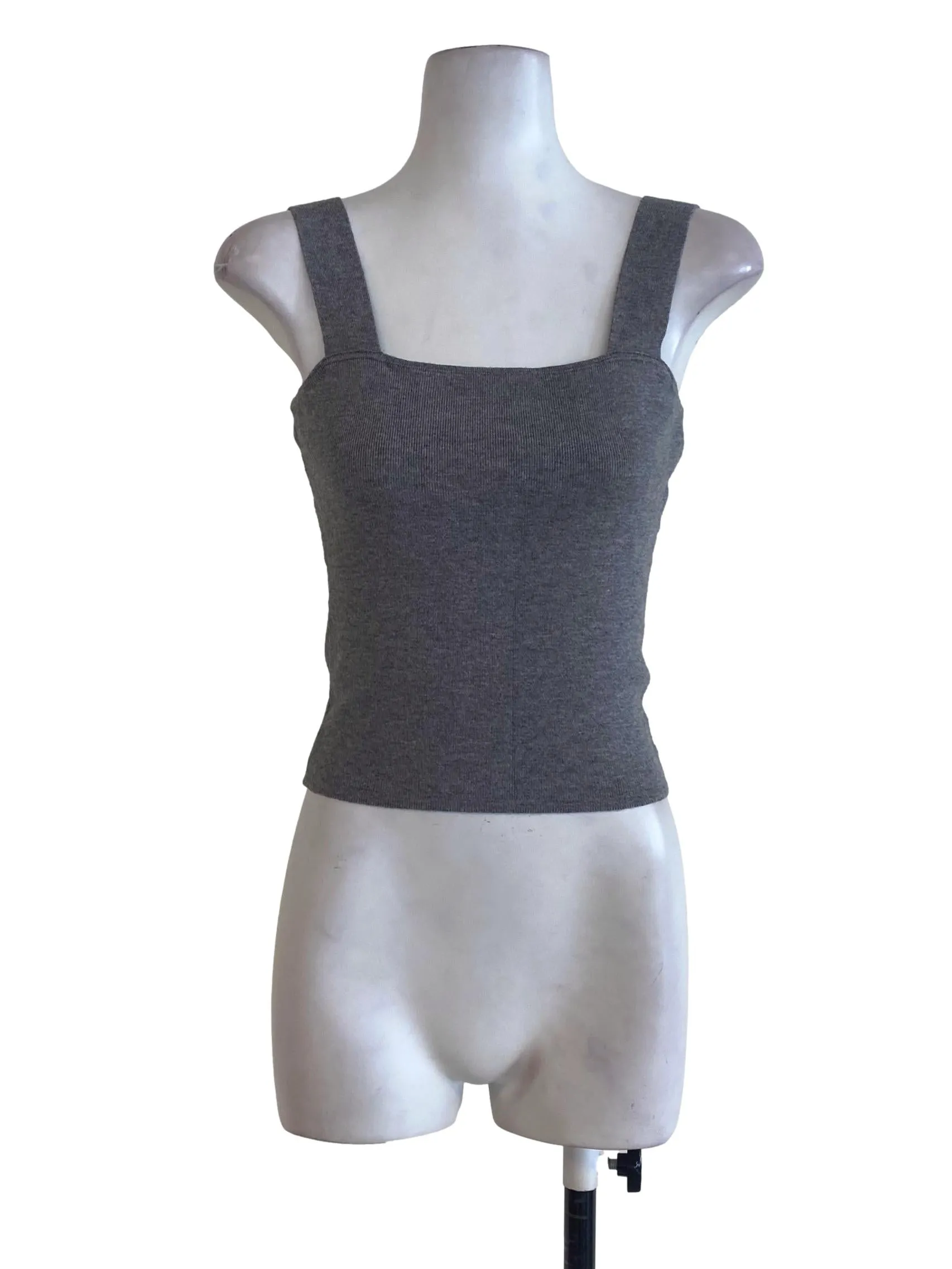 Grey Knitted Sleeveless Top TCL