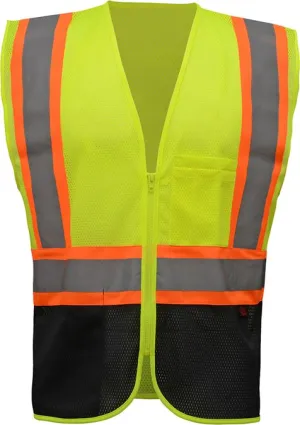 GSS Two Tone Vest, Black Bottom, Class 2 (each)