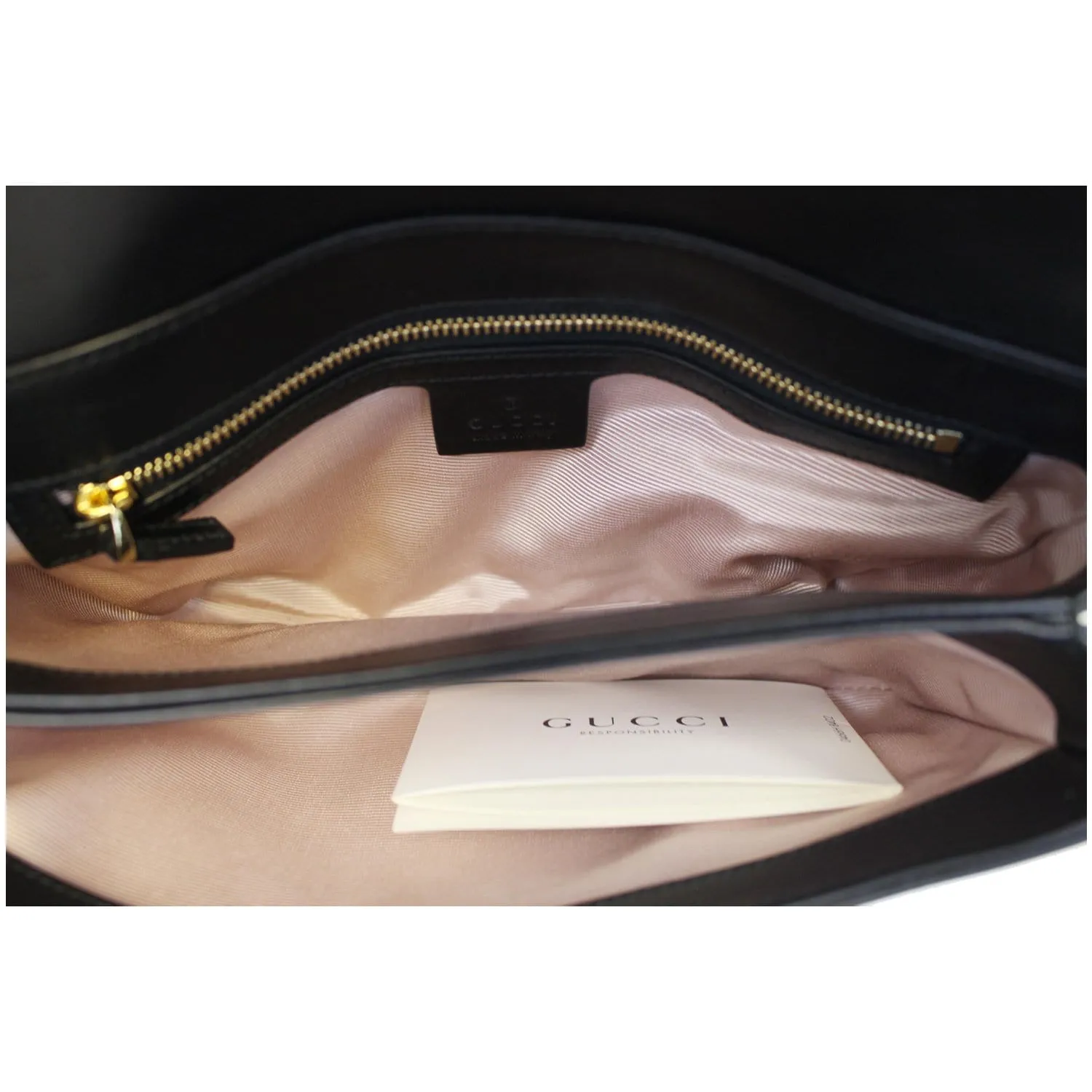 GUCCI Arli Small Leather Shoulder Bag Black 550129