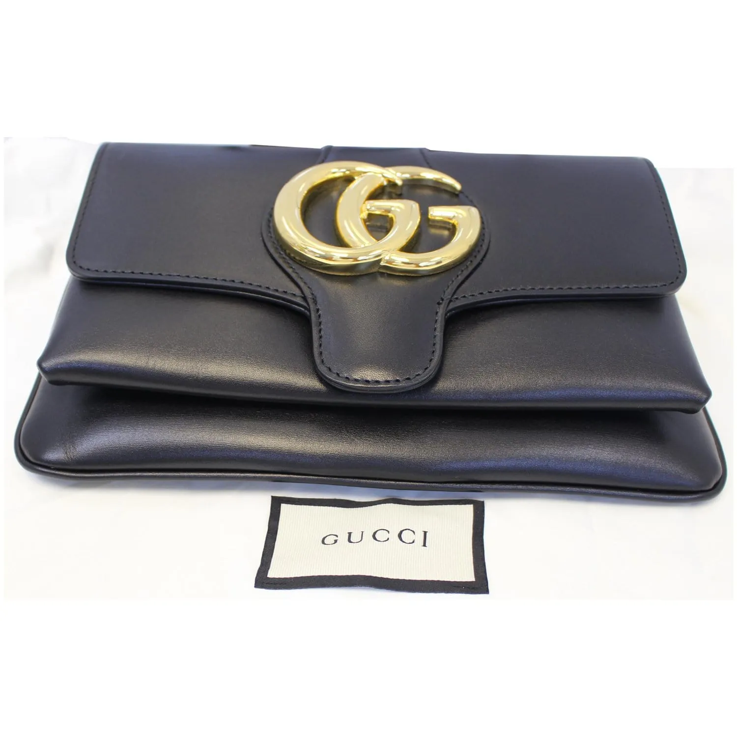 GUCCI Arli Small Leather Shoulder Bag Black 550129