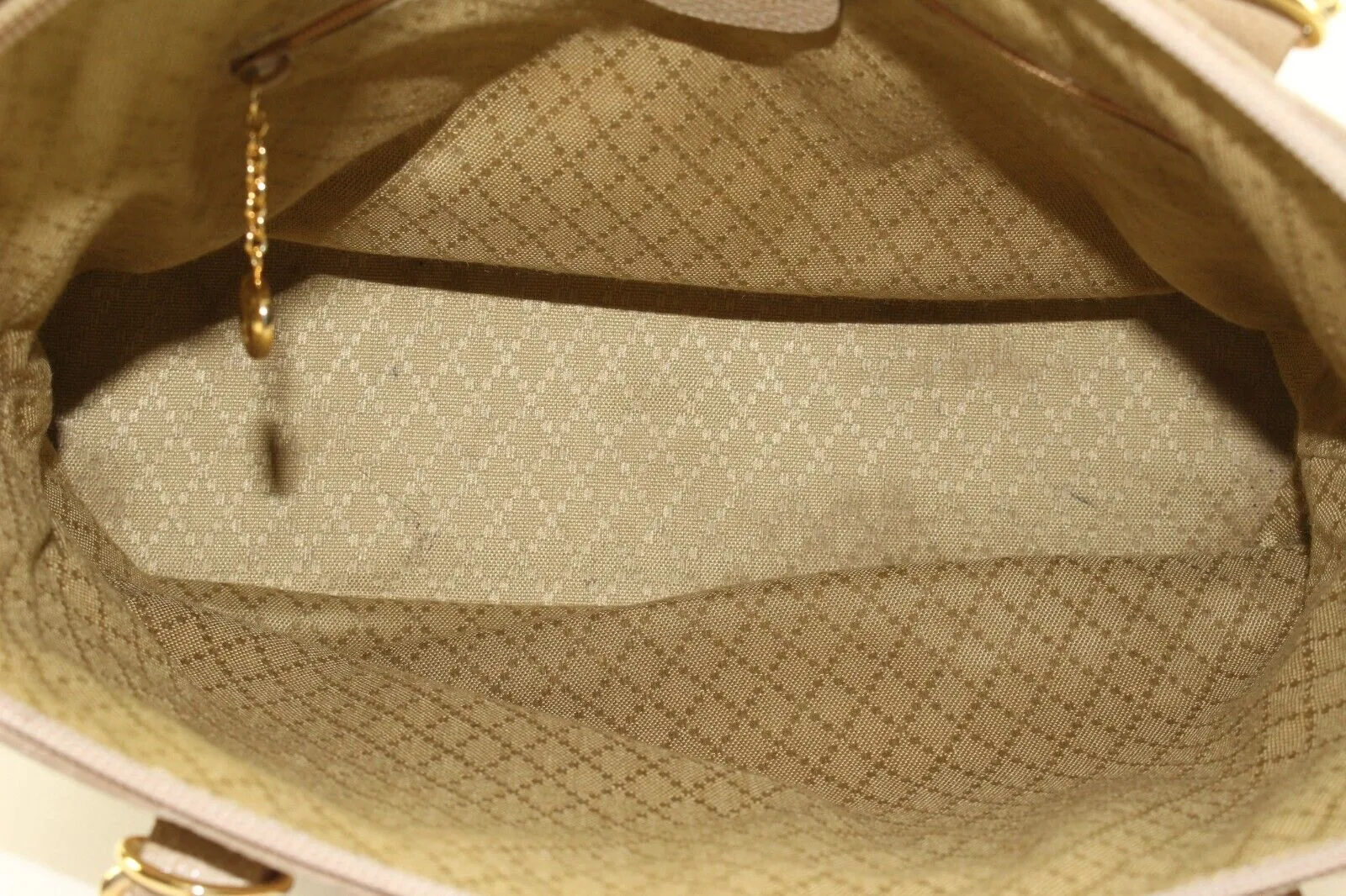 GUCCI Beige Suede Bamboo Dome 1GK1226K