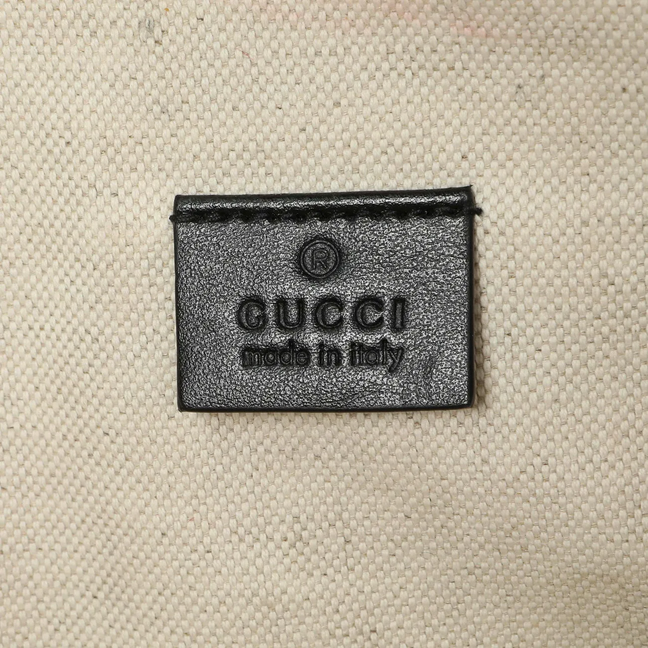 Gucci Black Calfskin GG Tennis Embossed Pocket Belt Bag