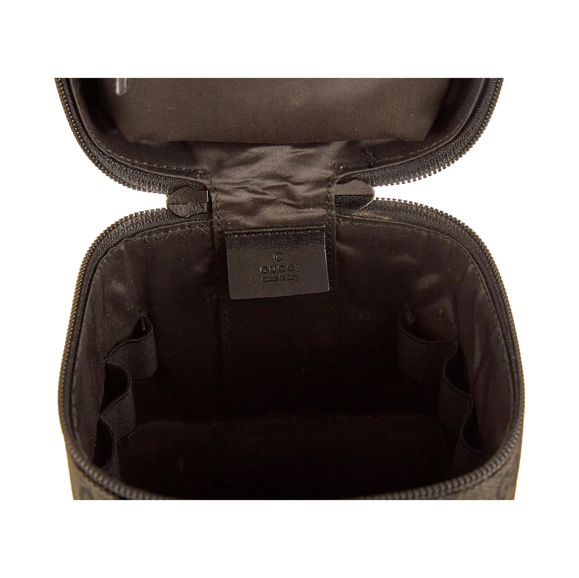 Gucci Black Logo Vanity Bag