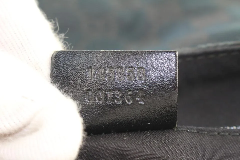 Gucci Black Monogram GG Bum Bag Belt Pouch Waist Pack 691gks319