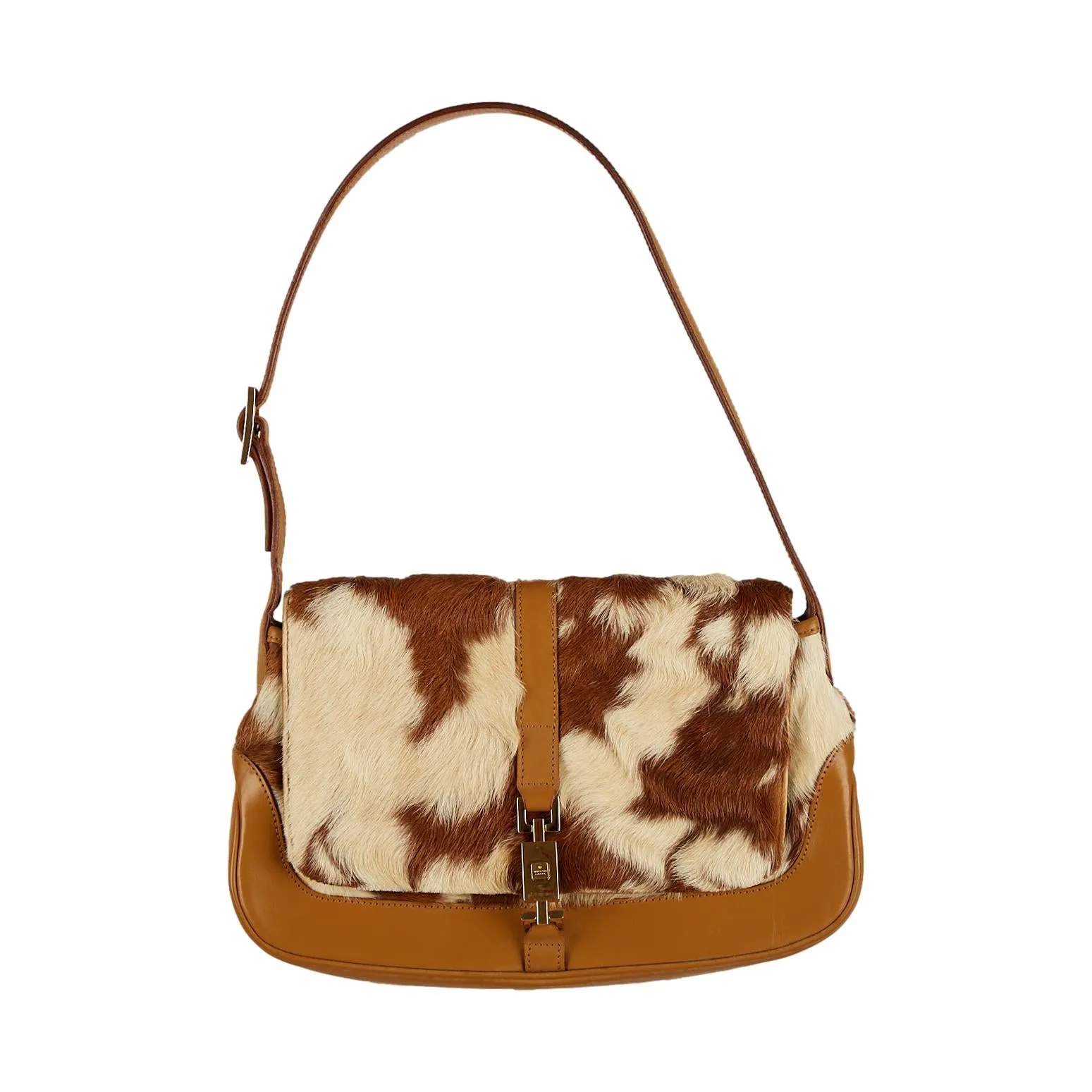 Gucci Brown Fur Jackie Bag