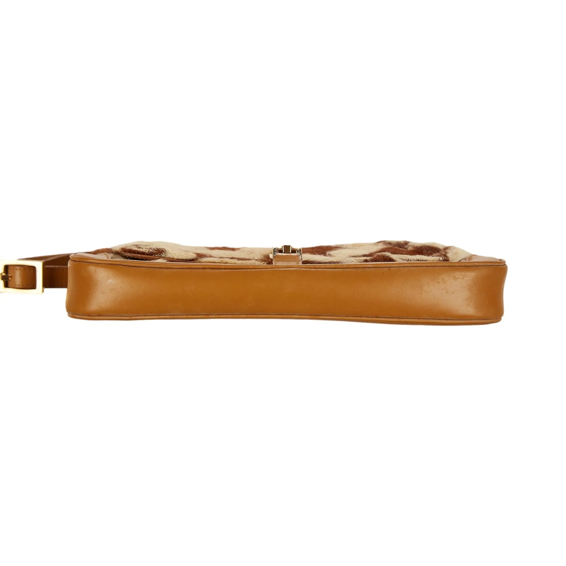 Gucci Brown Fur Jackie Bag