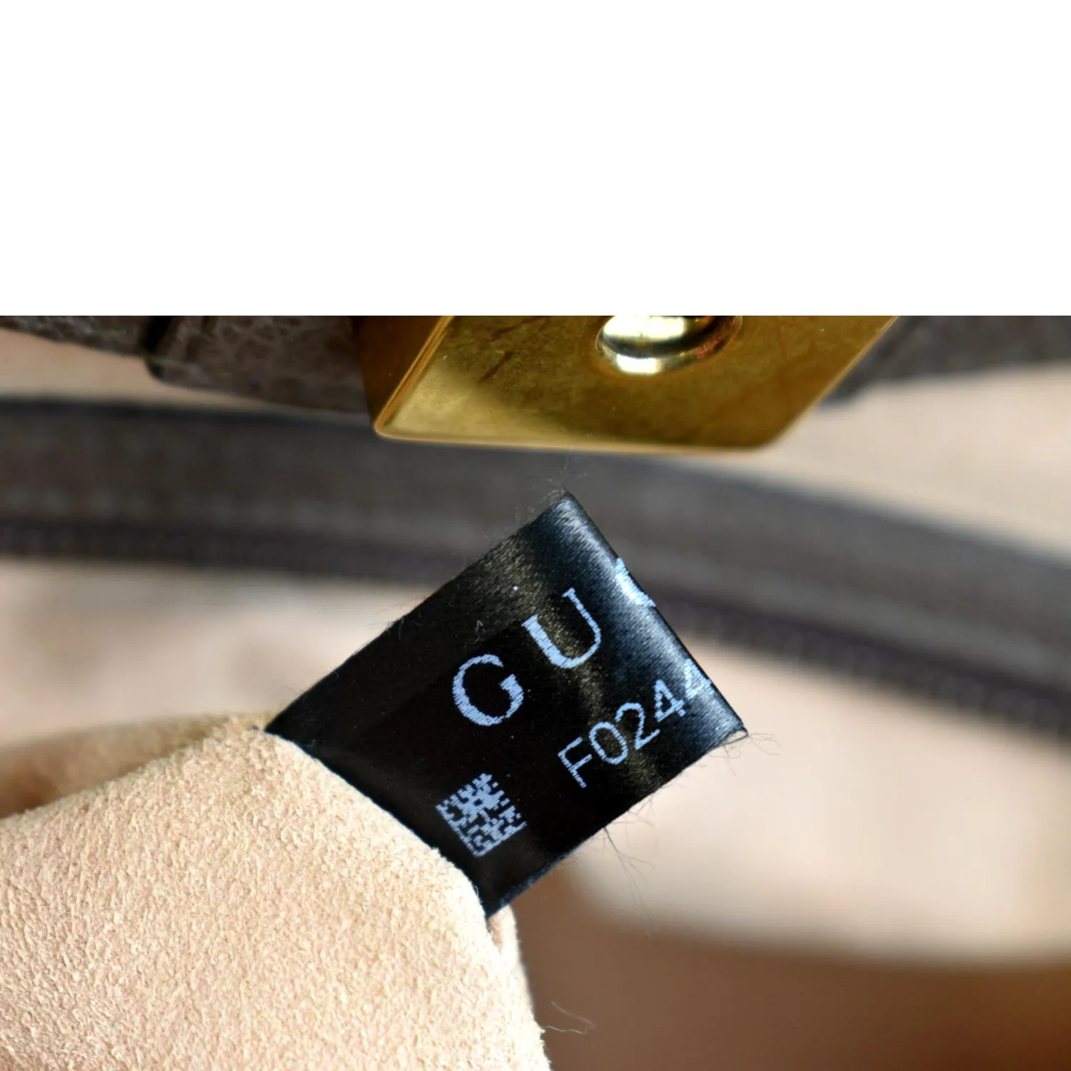 GUCCI Butterfly Linea Totem Leather Large Top Handle Shoulder Bag Brown 500772