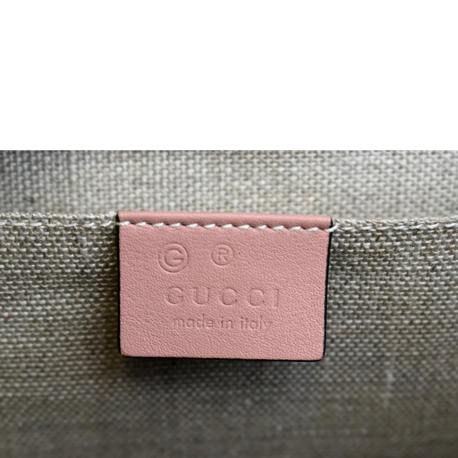GUCCI Emily Medium GG Guccissima Leather Chain Shoulder Bag Light Pink 449635