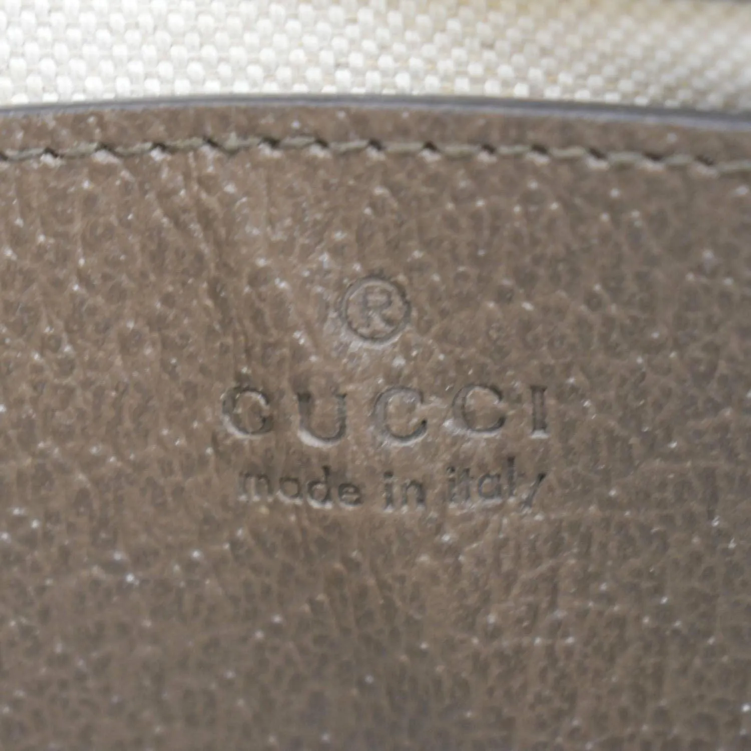 GUCCI Ophidia Web Small GG Supreme Canvas Shoulder Bag Beige 735132