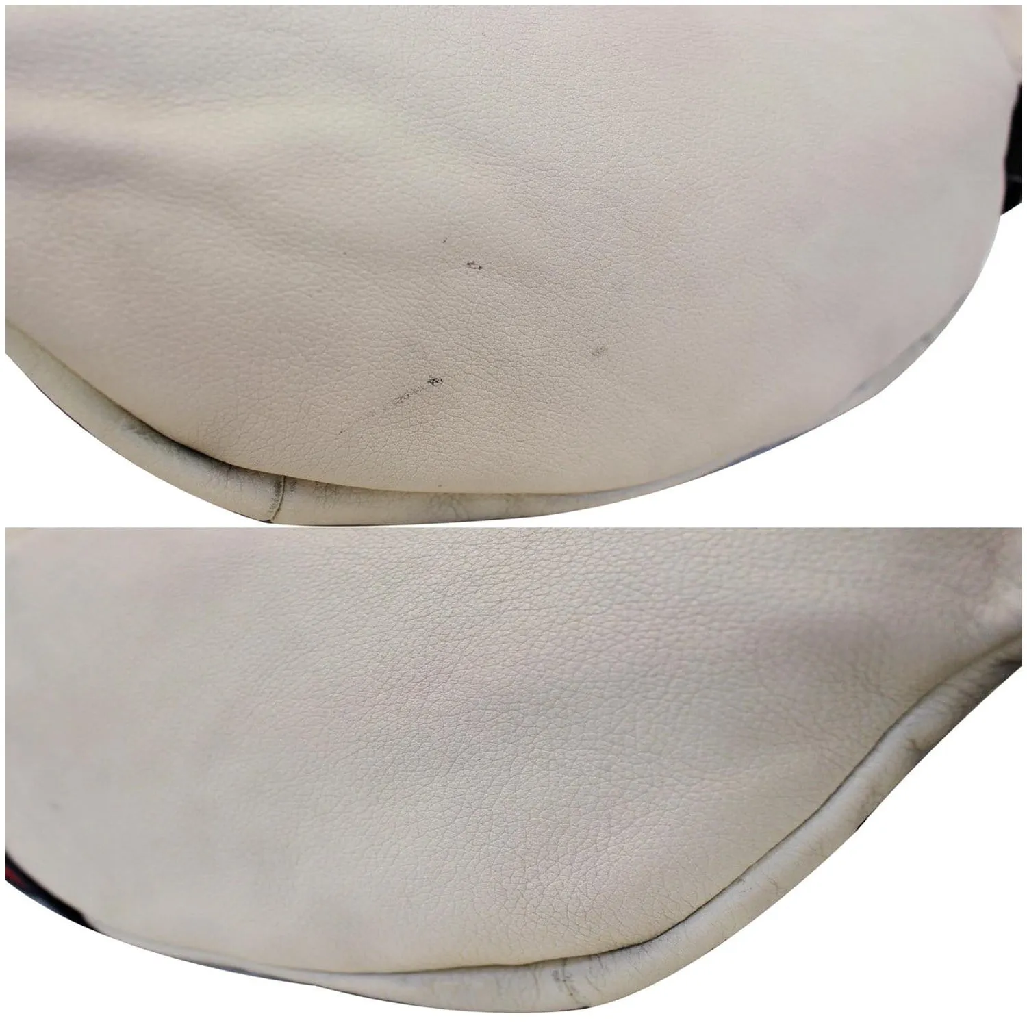 GUCCI Print Leather White Belt Waist Bum Bag Medium 530412