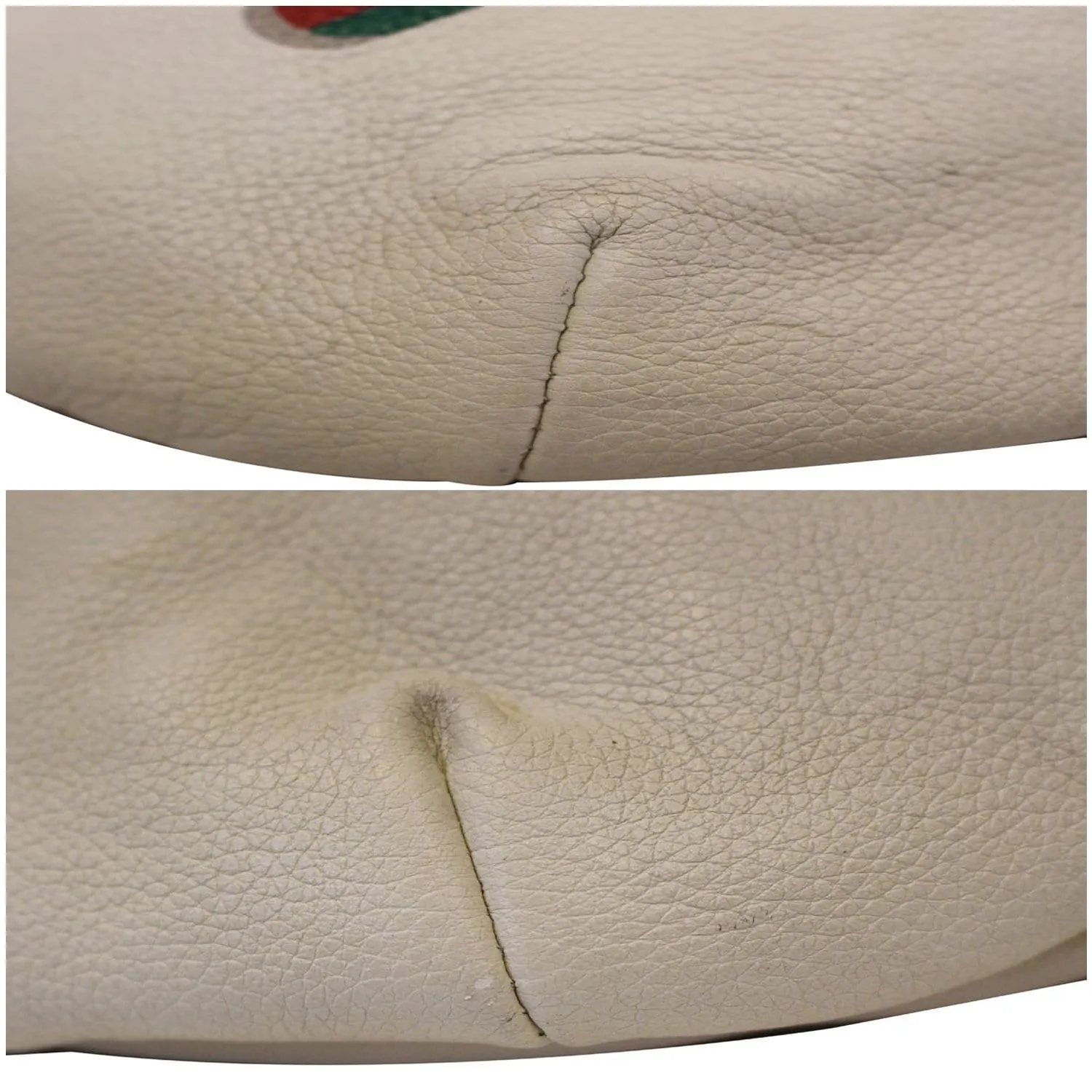 GUCCI Print Leather White Belt Waist Bum Bag Medium 530412