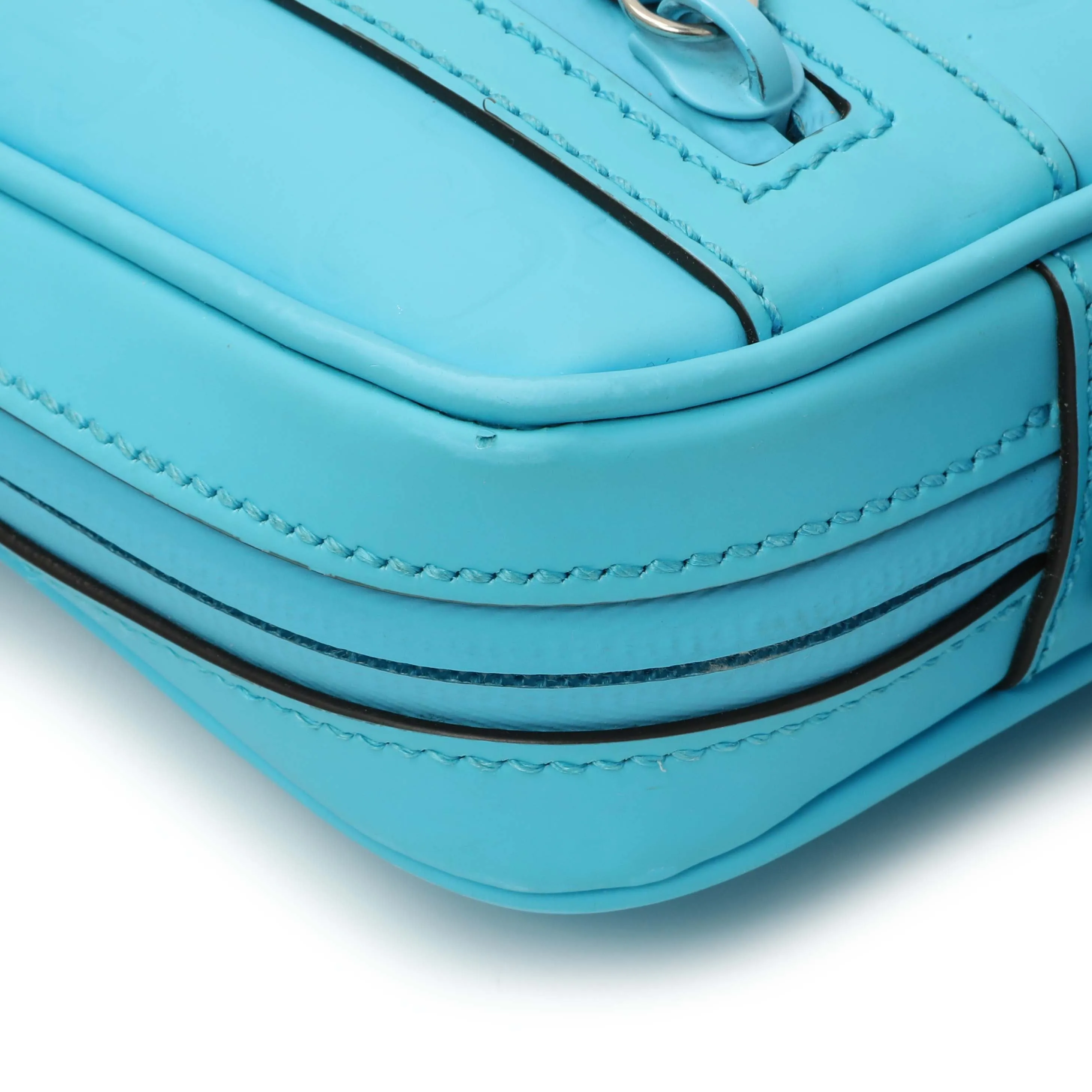 Gucci Rubber Effect Calfskin Monogram GG Messenger
