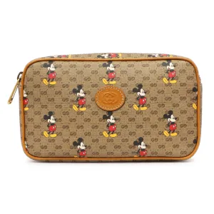 Gucci X Disney Mini Vintage GG Supreme Monogram Mickey Mouse Belt Bag