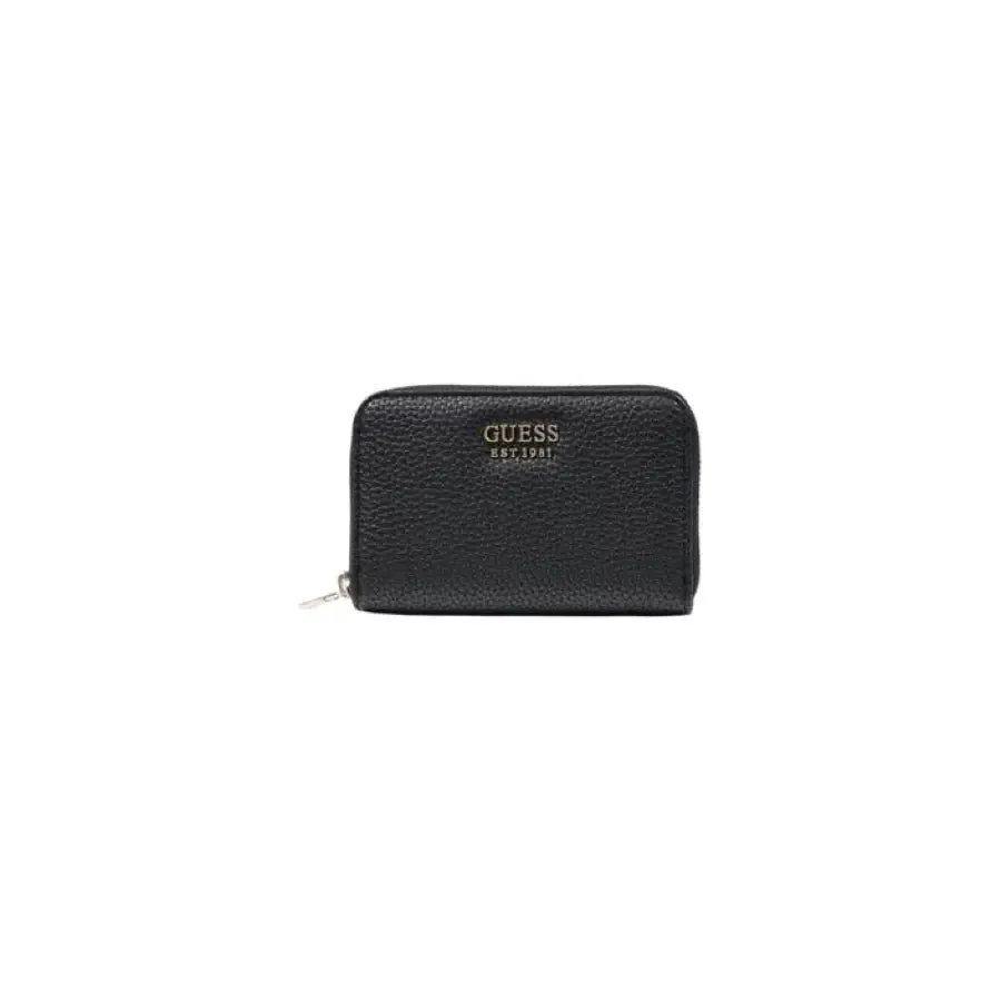 Guess Women's Beige Wallet with Zip and Inside Compartments