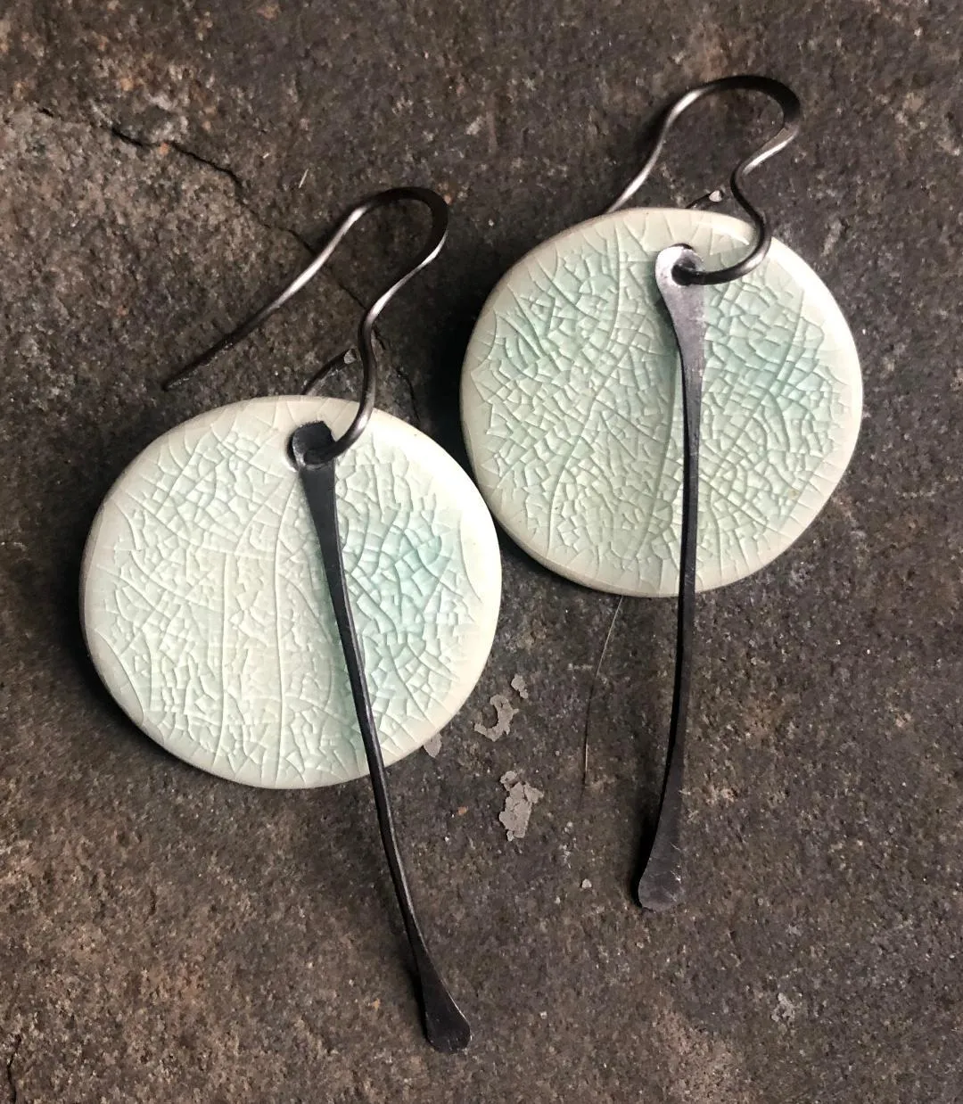 Handmade Hypoallergenic Lightweight Ceramic Statement Earrings Small