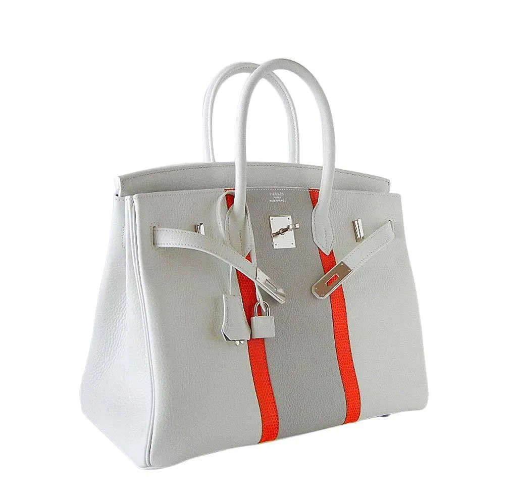 Hermès Birkin 35 White Club Bag PHW