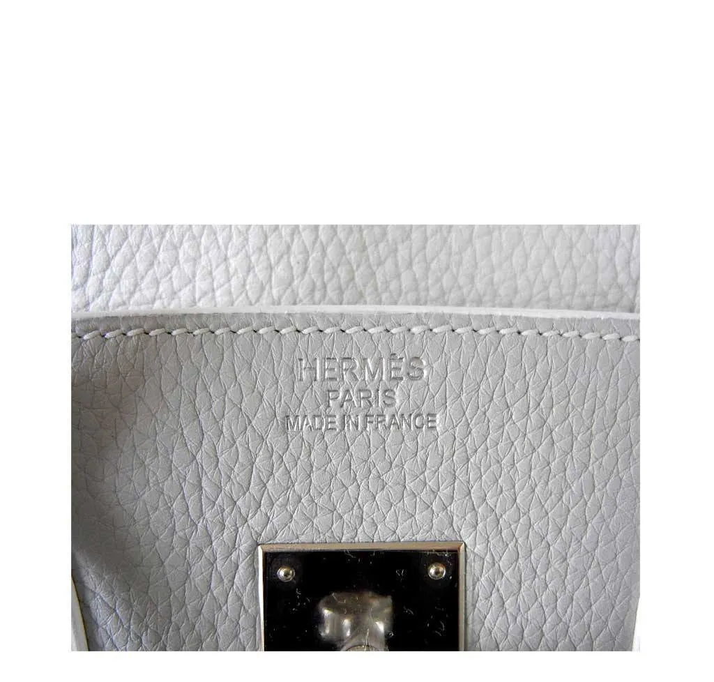 Hermès Birkin 35 White Club Bag PHW