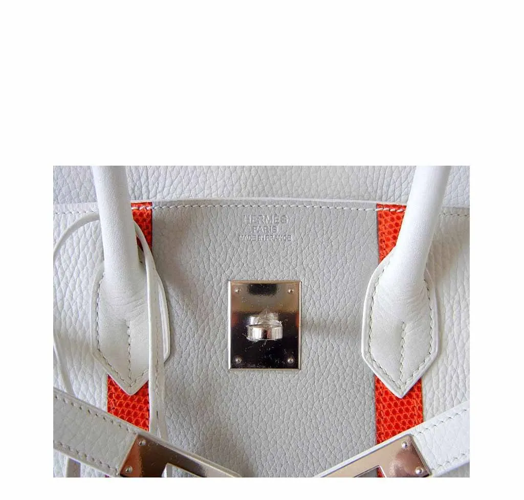 Hermès Birkin 35 White Club Bag PHW