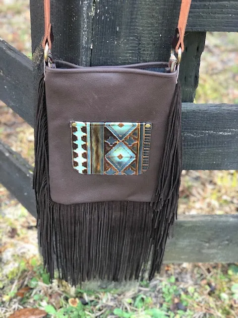 Hide Junkie Aztec Black Handbag