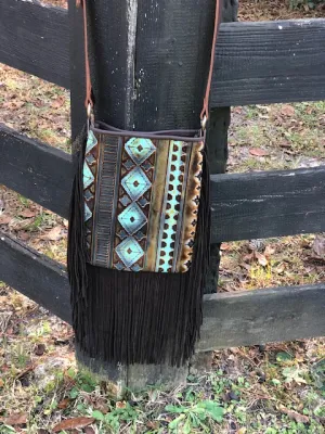 Hide Junkie Aztec Black Handbag