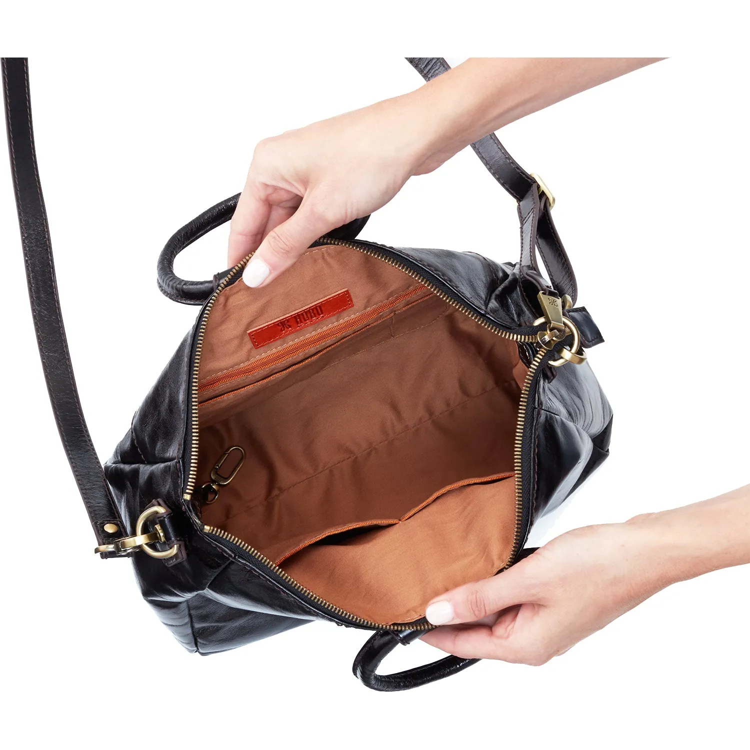 Hobo Sheila Medium Black Vintage Hide Leather