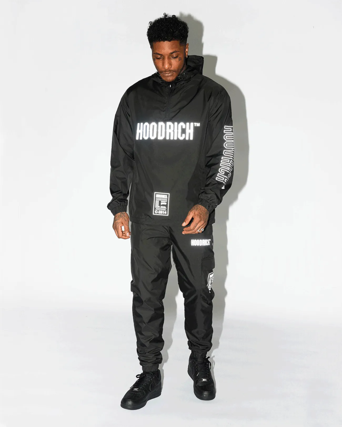 Hoodrich OG Akira Woven Track Top Black/Reflective