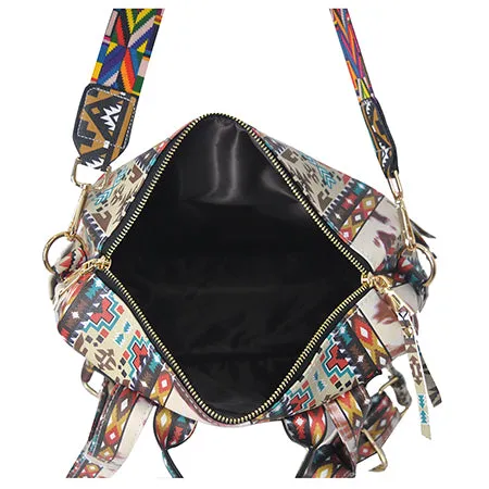 !HOT DEAL! Tribal Cow Faux Leather NGIL Shoulder Backpack