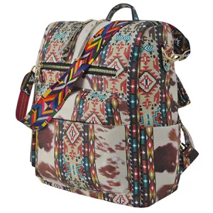 !HOT DEAL! Tribal Cow Faux Leather NGIL Shoulder Backpack