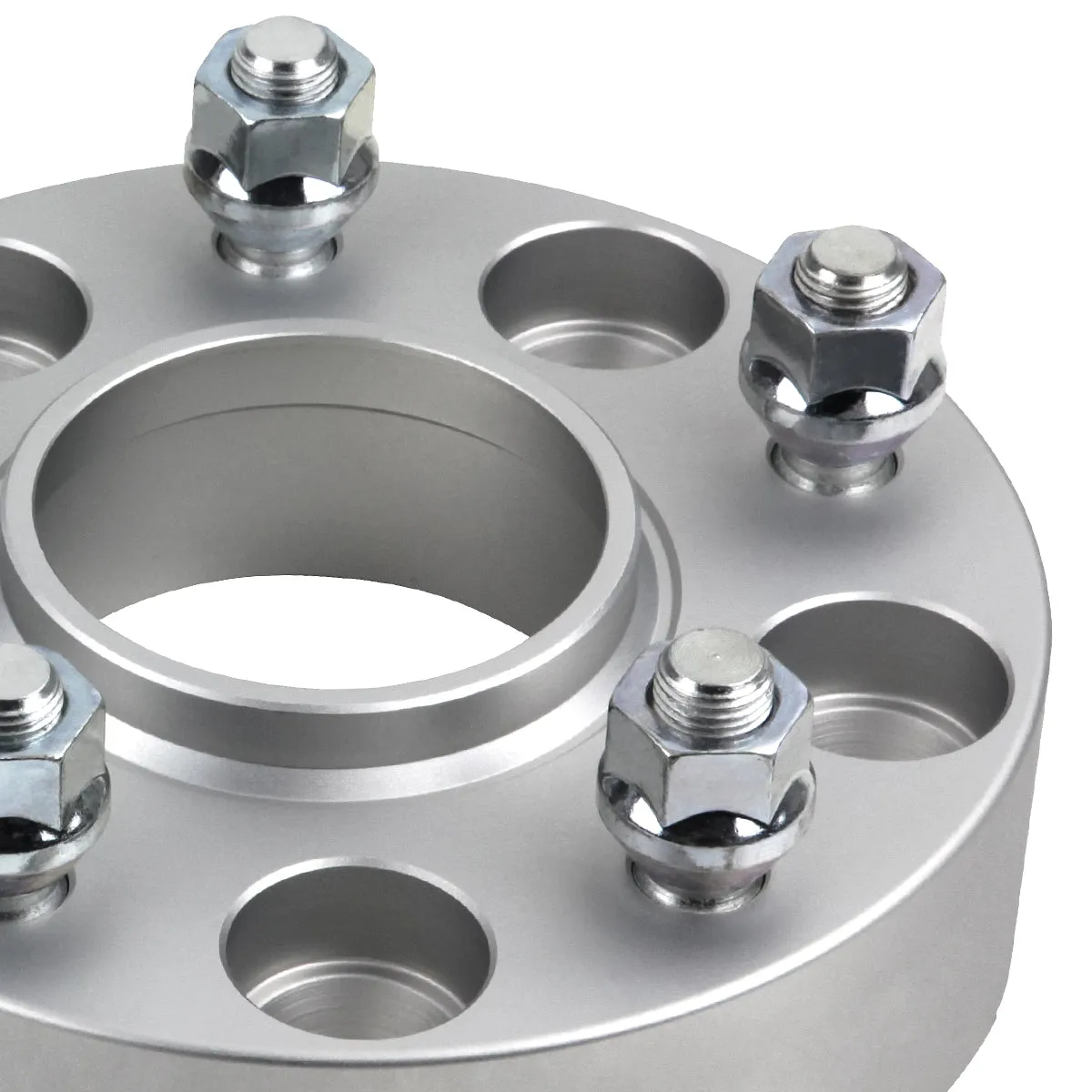 Hub Centric Wheel Spacers Jeep WJ WK JK / 5x5" BP 1/2"x20 Studs   Valve Caps