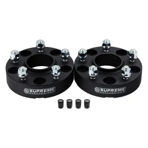 Hub Centric Wheel Spacers Jeep WJ WK JK / 5x5" BP 1/2"x20 Studs   Valve Caps